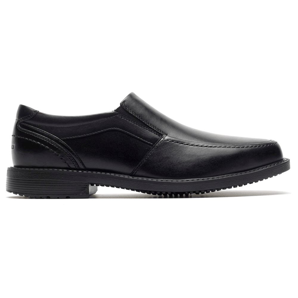 Rockport Style Leader 2 Moc Toe - Mens Slip-Ons - Black - NZ (MPG-598740)